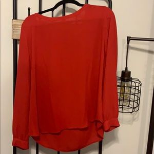 Red loft blouse